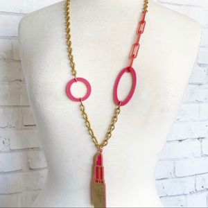 Vintage nOir Lipstick necklace